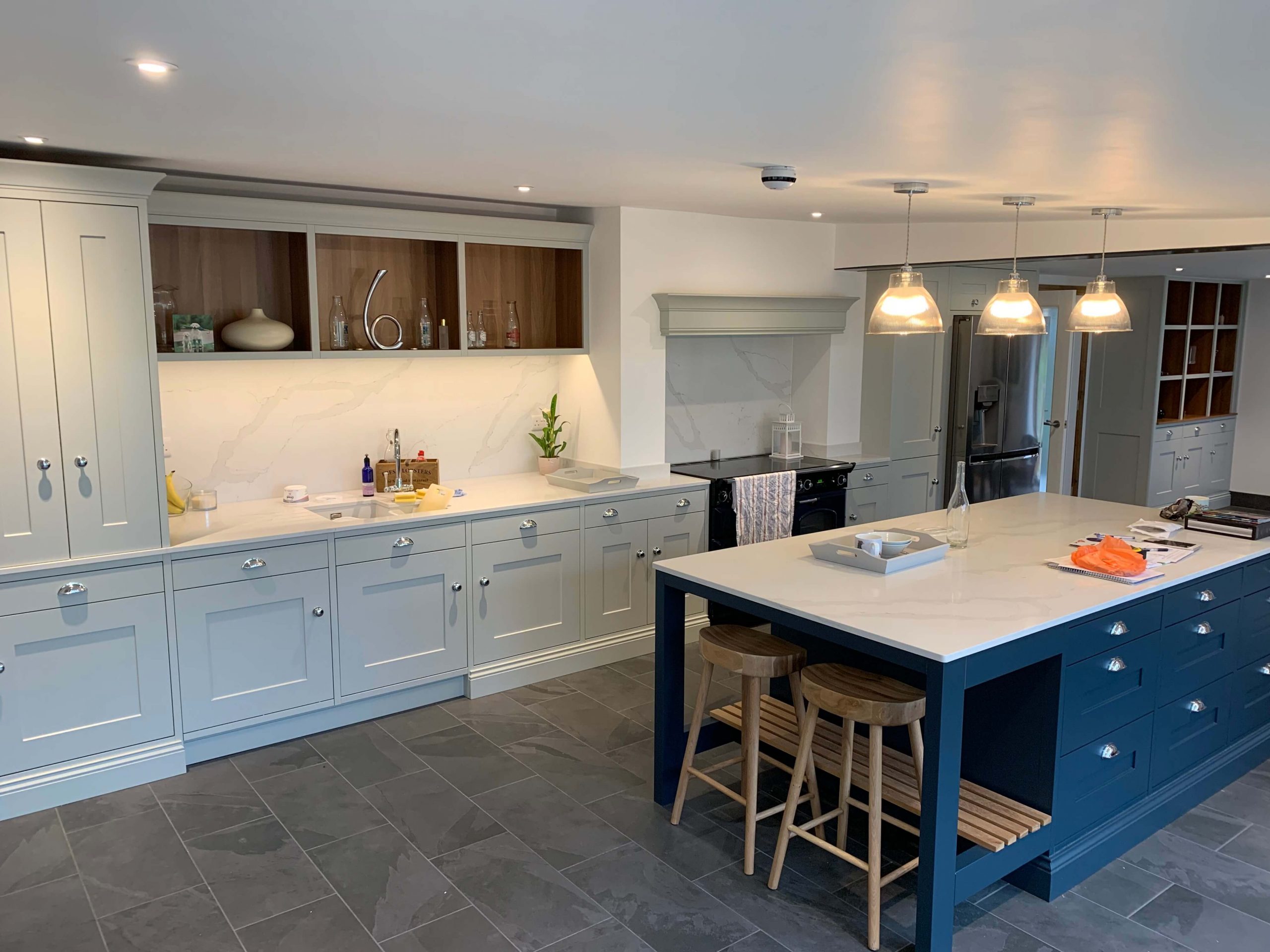 Modern kitchen sink installation